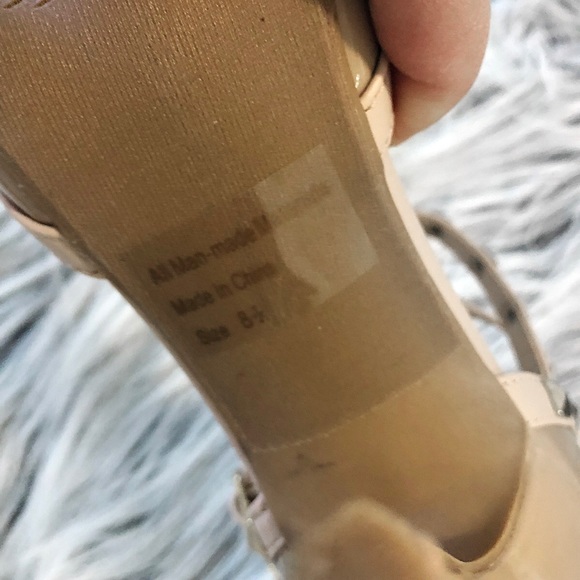 Nude Studded Fashion Heels - Picture 5 of 5